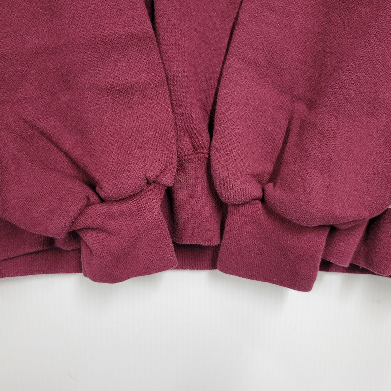 【中古品】【メンズ】 RUSSELL ラッセル BLANK SWEAT SHIRT ブランク スウェットシャツ USA製 トレーナー 長袖 トップス 146-260216-as-15-izu サイズ：L カラー：レッド系 万代Net店