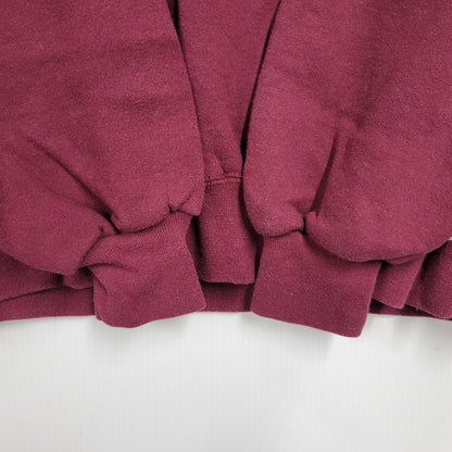 【中古品】【メンズ】 RUSSELL ラッセル BLANK SWEAT SHIRT ブランク スウェットシャツ USA製 トレーナー 長袖 トップス 146-260216-as-15-izu サイズ：L カラー：レッド系 万代Net店