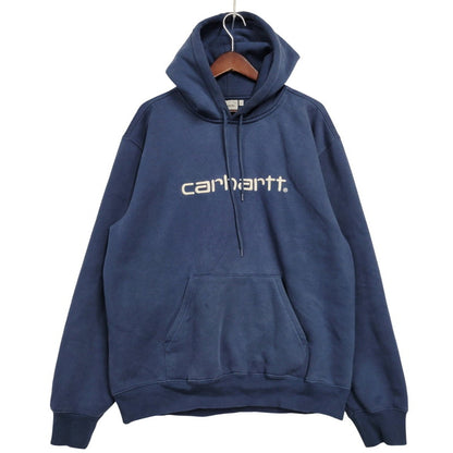 【中古品】【メンズ】 CARHARTT WIP カーハート ダブリューアイピー HOODED CARHARTT SWEAT I030547 フーデッド スウェット パーカー 長袖 トップス 142-260218-as-16-izu サイズ：L カラー：ネイビー 万代Net店