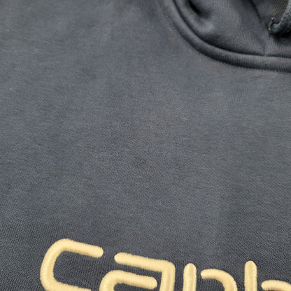 【中古品】【メンズ】 CARHARTT WIP カーハート ダブリューアイピー HOODED CARHARTT SWEAT I030547 フーデッド スウェット パーカー 長袖 トップス 142-260218-as-16-izu サイズ：L カラー：ネイビー 万代Net店