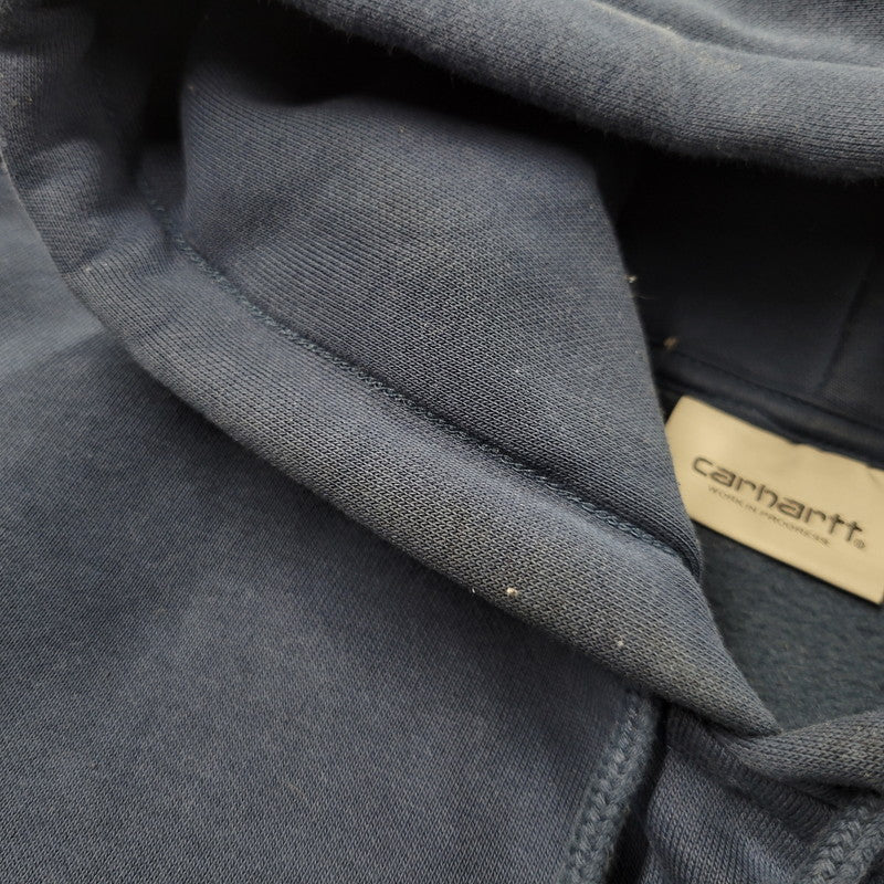 【中古品】【メンズ】 CARHARTT WIP カーハート ダブリューアイピー HOODED CARHARTT SWEAT I030547 フーデッド スウェット パーカー 長袖 トップス 142-260218-as-16-izu サイズ：L カラー：ネイビー 万代Net店