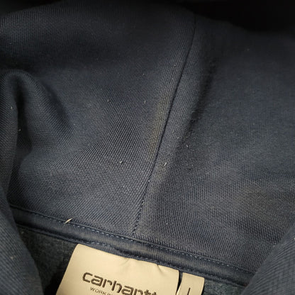 【中古品】【メンズ】 CARHARTT WIP カーハート ダブリューアイピー HOODED CARHARTT SWEAT I030547 フーデッド スウェット パーカー 長袖 トップス 142-260218-as-16-izu サイズ：L カラー：ネイビー 万代Net店