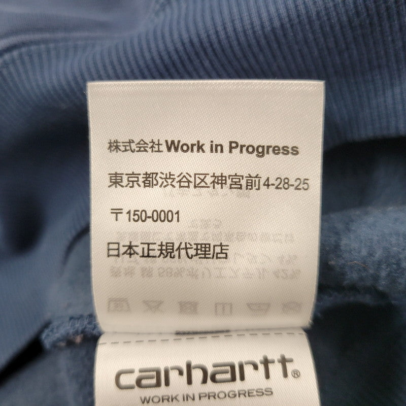【中古品】【メンズ】 CARHARTT WIP カーハート ダブリューアイピー HOODED CARHARTT SWEAT I030547 フーデッド スウェット パーカー 長袖 トップス 142-260218-as-16-izu サイズ：L カラー：ネイビー 万代Net店