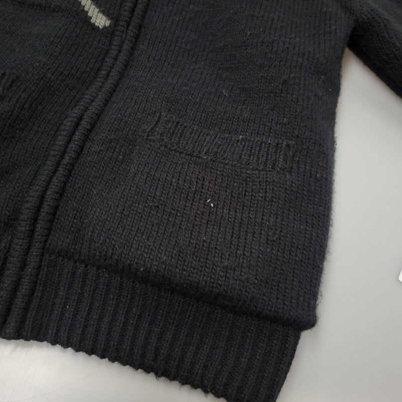 【中古品】【メンズ】 SKULL FUR KNIT JACKET スカル ファー ニット ジャケット アウター 145-260216-as-23-izu サイズ：M カラー：ブラック 万代Net店