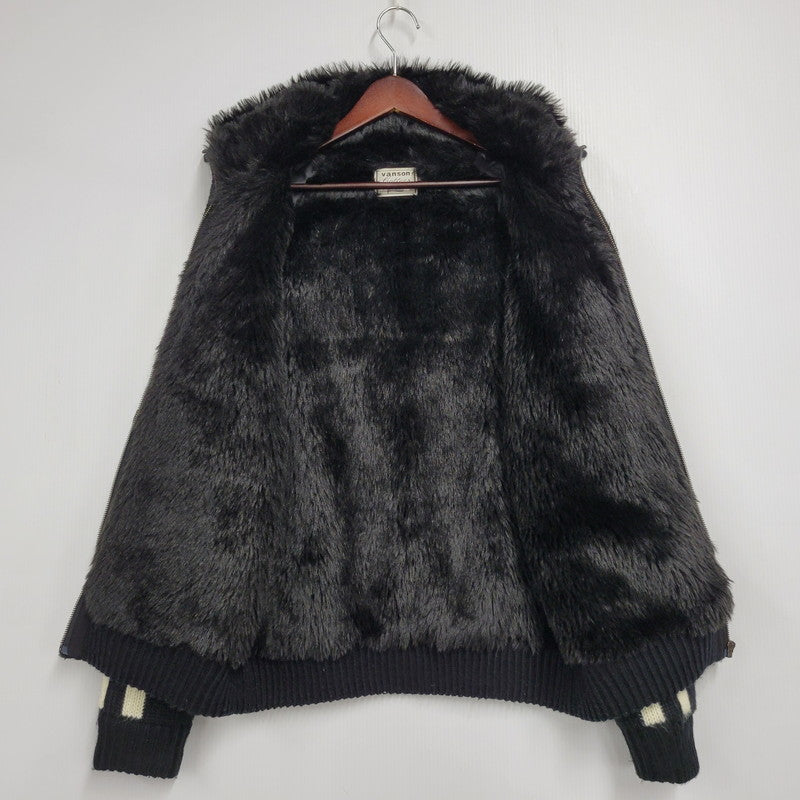 【中古品】【メンズ】 SKULL FUR KNIT JACKET スカル ファー ニット ジャケット アウター 145-260216-as-23-izu サイズ：M カラー：ブラック 万代Net店