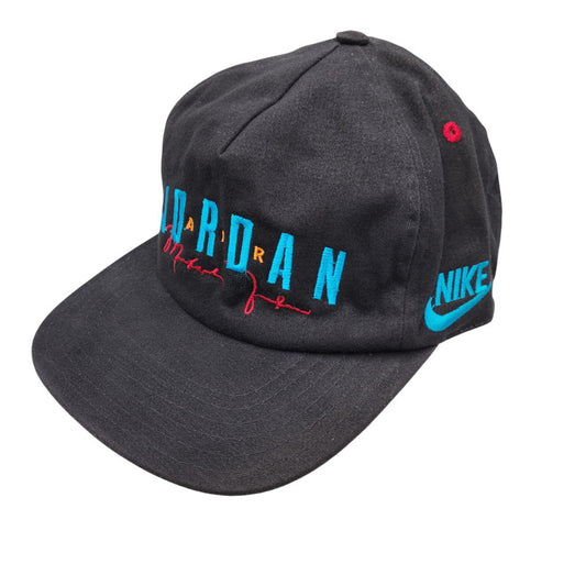 【中古品】【メンズ/レディース】 OLD NIKE オールド ナイキ 90S AIR JORDAN SNAPBACK CAP エア ジョーダン スナップバック キャップ 帽子 185-260219-cs-14-izu サイズ：F カラー：ブラック 万代Net店