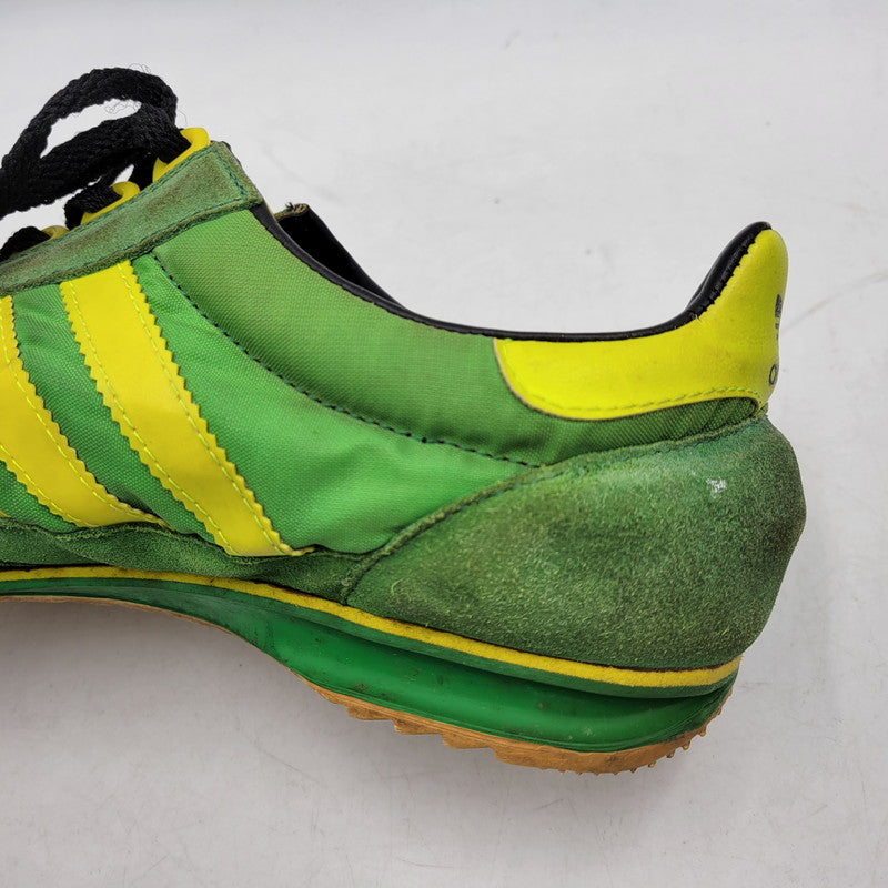 【現状渡し品】【メンズ】 OLD ADIDAS オールド アディダス 034575 観賞用 1993年製 90S SL76 スニーカー シューズ 靴 161-260219-cs-13-izu サイズ：27.5cm カラー：グリーン×イエロー 万代Net店