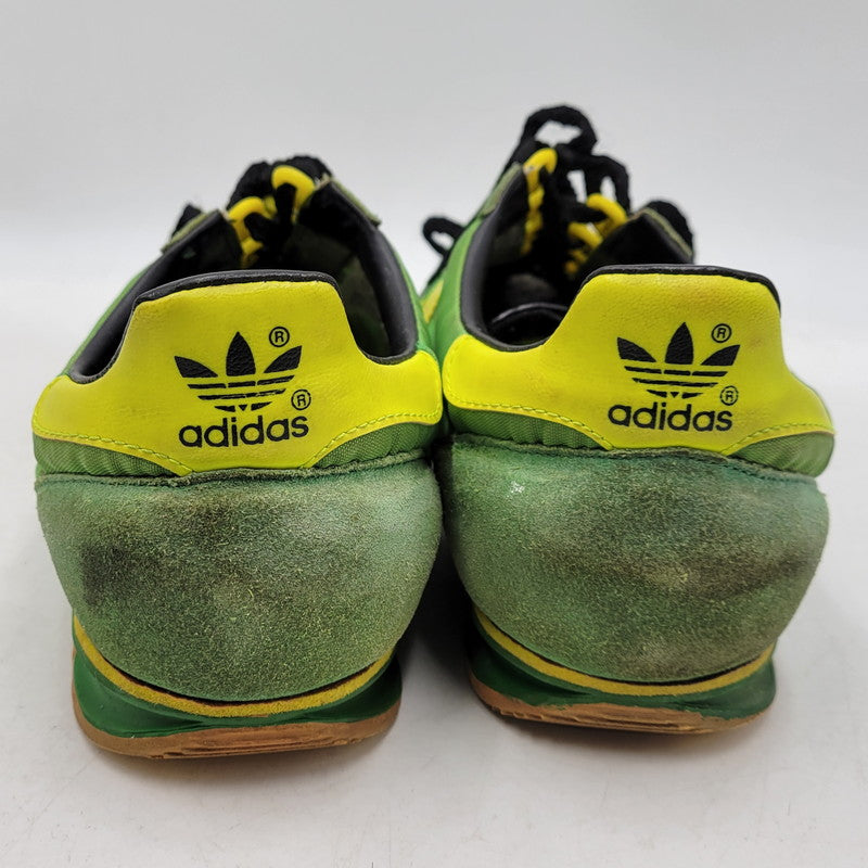 【現状渡し品】【メンズ】 OLD ADIDAS オールド アディダス 034575 観賞用 1993年製 90S SL76 スニーカー シューズ 靴 161-260219-cs-13-izu サイズ：27.5cm カラー：グリーン×イエロー 万代Net店