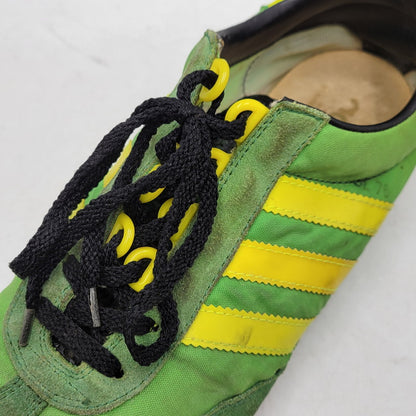 【現状渡し品】【メンズ】 OLD ADIDAS オールド アディダス 034575 観賞用 1993年製 90S SL76 スニーカー シューズ 靴 161-260219-cs-13-izu サイズ：27.5cm カラー：グリーン×イエロー 万代Net店