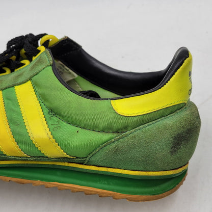 【現状渡し品】【メンズ】 OLD ADIDAS オールド アディダス 034575 観賞用 1993年製 90S SL76 スニーカー シューズ 靴 161-260219-cs-13-izu サイズ：27.5cm カラー：グリーン×イエロー 万代Net店