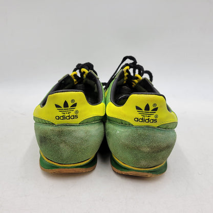 【現状渡し品】【メンズ】 OLD ADIDAS オールド アディダス 034575 観賞用 1993年製 90S SL76 スニーカー シューズ 靴 161-260219-cs-13-izu サイズ：27.5cm カラー：グリーン×イエロー 万代Net店