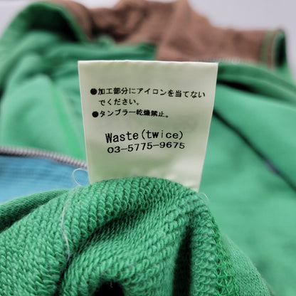 【中古品】【メンズ】 WASTE TWICE ウエストトワイス REVERSIBLE ZIP UP HOODED VEST リバーシブル ジップアップ フーデッド ベスト 145-260218-as-15-izu サイズ：L カラー：グリーン/ブルー×ブラウン 万代Net店