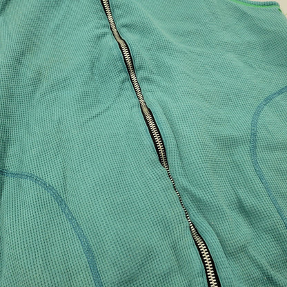 【中古品】【メンズ】 WASTE TWICE ウエストトワイス REVERSIBLE ZIP UP HOODED VEST リバーシブル ジップアップ フーデッド ベスト 145-260218-as-15-izu サイズ：L カラー：グリーン/ブルー×ブラウン 万代Net店