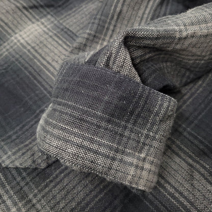 【中古品】【メンズ】 CALTOP キャルトップ OMBRE CHECK LS SHIRT オンブレ チェック ロングスリーブ シャツ USA製 長袖 トップス 146-260218-as-14-izu サイズ：L カラー：ブラック系 万代Net店