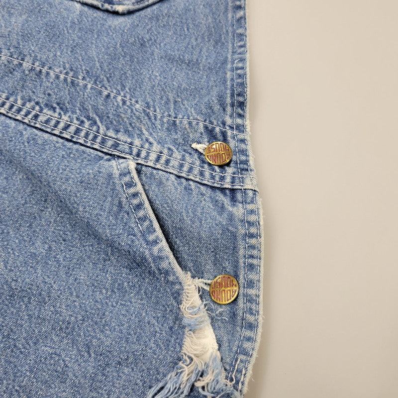 【現状渡し品】【メンズ】 ROUND HOUSE 70-80Sセブンティー エイティーズ DENIM OVERALL デニム オーバーオール つなぎ　サロペット 157-260218-mh-04-izu サイズ：不明 カラー：インディゴ 万代Net店