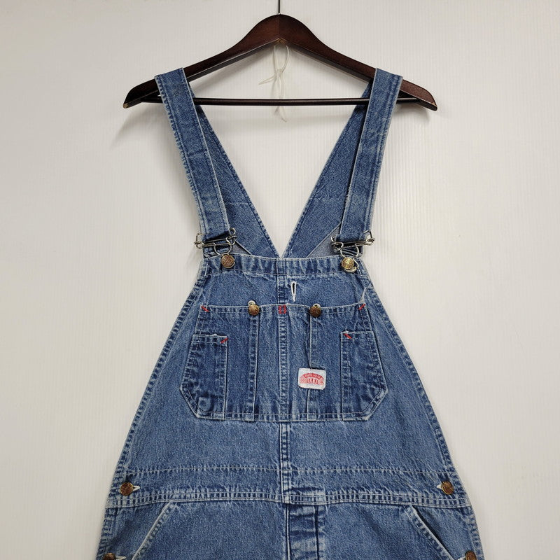 【現状渡し品】【メンズ】 ROUND HOUSE 70-80Sセブンティー エイティーズ DENIM OVERALL デニム オーバーオール つなぎ　サロペット 157-260218-mh-04-izu サイズ：不明 カラー：インディゴ 万代Net店