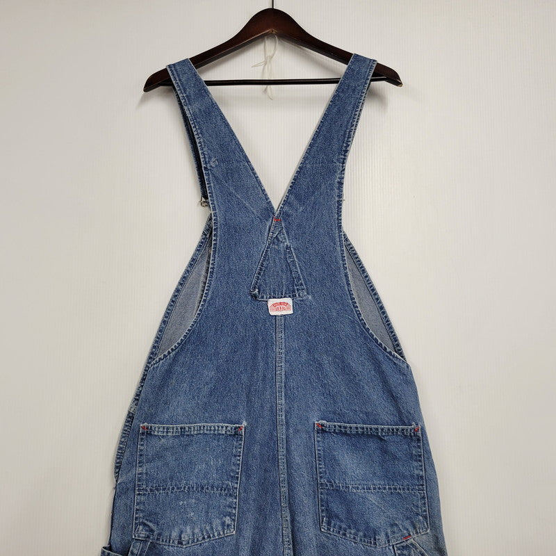 【現状渡し品】【メンズ】 ROUND HOUSE 70-80Sセブンティー エイティーズ DENIM OVERALL デニム オーバーオール つなぎ　サロペット 157-260218-mh-04-izu サイズ：不明 カラー：インディゴ 万代Net店