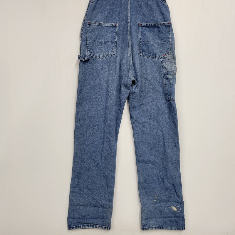 【現状渡し品】【メンズ】 ROUND HOUSE 70-80Sセブンティー エイティーズ DENIM OVERALL デニム オーバーオール つなぎ　サロペット 157-260218-mh-04-izu サイズ：不明 カラー：インディゴ 万代Net店