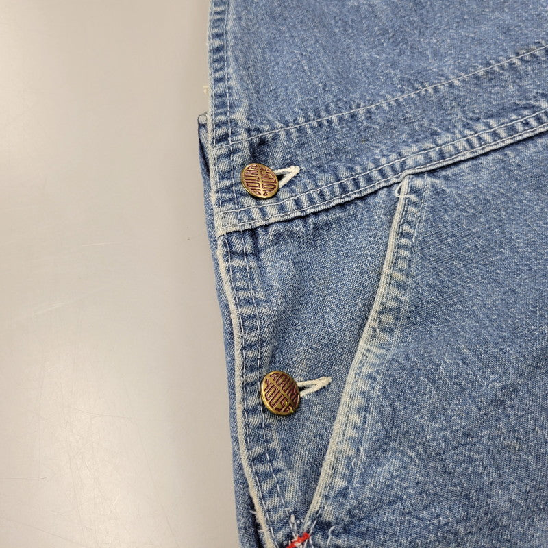 【現状渡し品】【メンズ】 ROUND HOUSE 70-80Sセブンティー エイティーズ DENIM OVERALL デニム オーバーオール つなぎ　サロペット 157-260218-mh-04-izu サイズ：不明 カラー：インディゴ 万代Net店