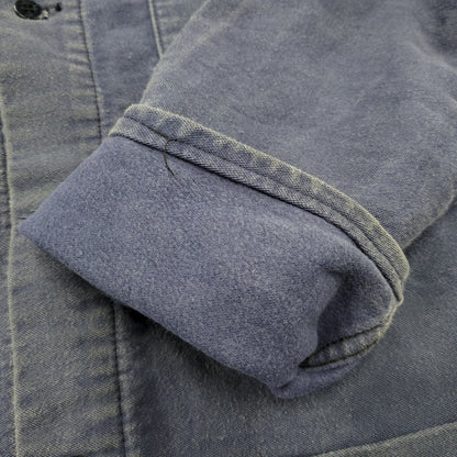【現状渡し品】【メンズ】 FRENCH VINTAGE フレンチ ヴィンテージ SICUR SYSTEM シクール システム 70-80S MOLESKIN WORK JACKET モールスキン ワーク ジャケット アウター 146-260217-cs-18-izu サイズ：不明 カラー：ネイビー 万代Net店