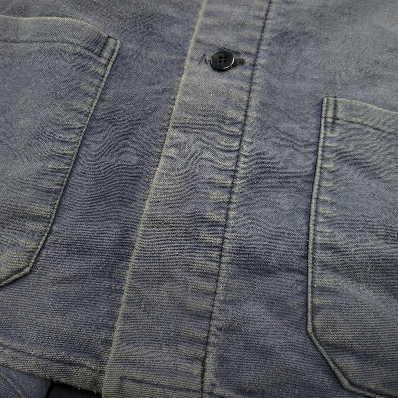【現状渡し品】【メンズ】 FRENCH VINTAGE フレンチ ヴィンテージ SICUR SYSTEM シクール システム 70-80S MOLESKIN WORK JACKET モールスキン ワーク ジャケット アウター 146-260217-cs-18-izu サイズ：不明 カラー：ネイビー 万代Net店