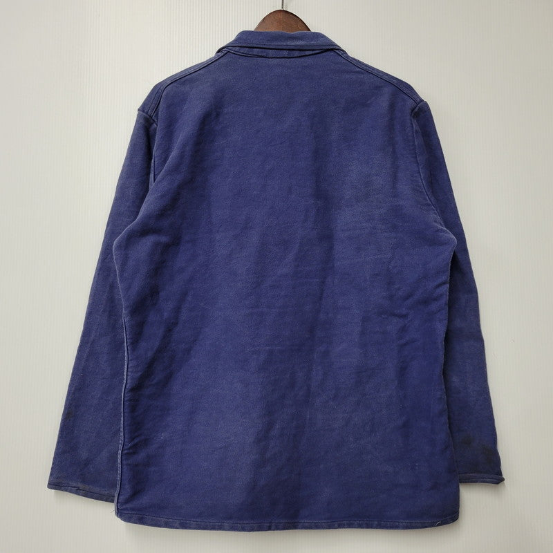 【現状渡し品】【メンズ】 FRENCH VINTAGE フレンチ ヴィンテージ SICUR SYSTEM シクール システム 70-80S MOLESKIN WORK JACKET モールスキン ワーク ジャケット アウター 146-260217-cs-18-izu サイズ：不明 カラー：ネイビー 万代Net店