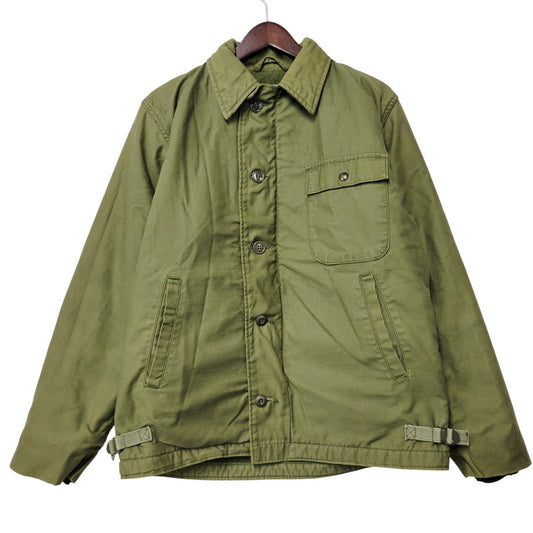 【現状渡し品】【メンズ】 U.S.NAVY ユーエスネイビー TALONジッパー 60-70S A-2 DECK JACKET エーツー デック ジャケット アウター 146-260217-cs-20-izu サイズ：不明 カラー：カーキ 万代Net店