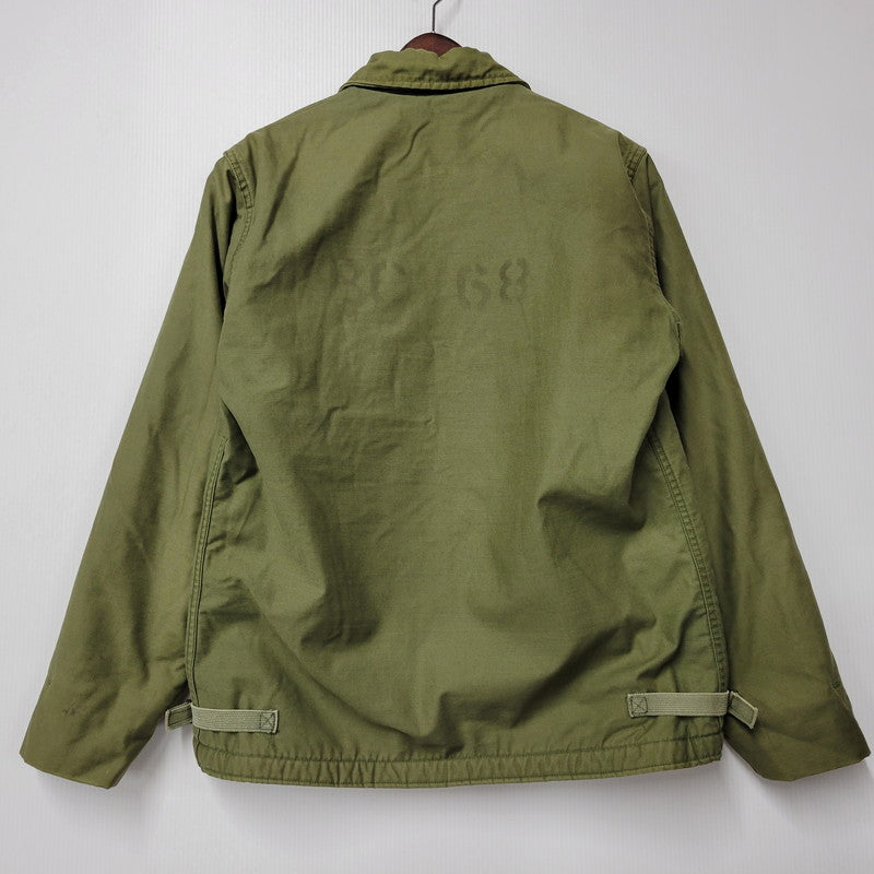 【現状渡し品】【メンズ】 U.S.NAVY ユーエスネイビー TALONジッパー 60-70S A-2 DECK JACKET エーツー デック ジャケット アウター 146-260217-cs-20-izu サイズ：不明 カラー：カーキ 万代Net店