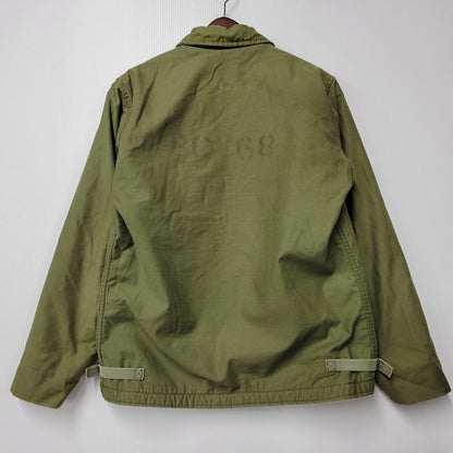 【現状渡し品】【メンズ】 U.S.NAVY ユーエスネイビー TALONジッパー 60-70S A-2 DECK JACKET エーツー デック ジャケット アウター 146-260217-cs-20-izu サイズ：不明 カラー：カーキ 万代Net店