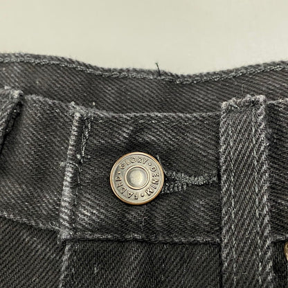 【中古品】【メンズ】 USED ユーズド DOCKING DENIM TRACK PANTS ドッキング デニム トラック パンツ ズボン ボトムス 158-260216-ya-11-izu サイズ：下記参照 カラー：BLACK 万代Net店