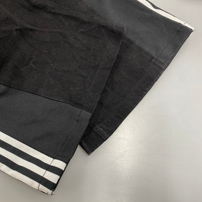 【中古品】【メンズ】 USED ユーズド DOCKING DENIM TRACK PANTS ドッキング デニム トラック パンツ ズボン ボトムス 158-260216-ya-11-izu サイズ：下記参照 カラー：BLACK 万代Net店
