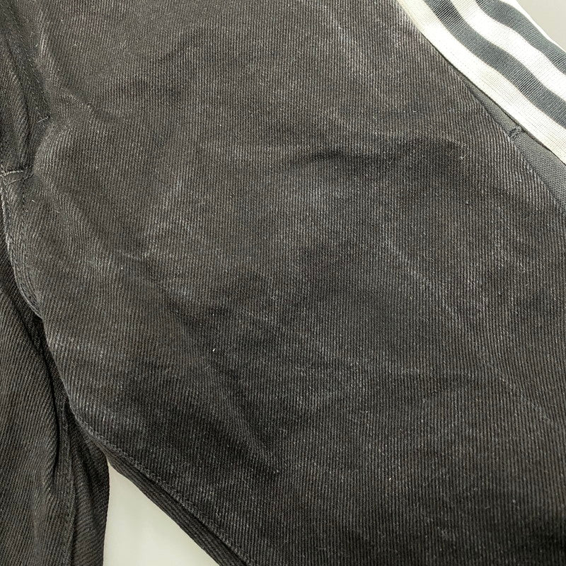 【中古品】【メンズ】 USED ユーズド DOCKING DENIM TRACK PANTS ドッキング デニム トラック パンツ ズボン ボトムス 158-260216-ya-11-izu サイズ：下記参照 カラー：BLACK 万代Net店