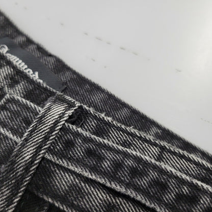 【中古品】【メンズ】 ASAPMODE エイサップモード WIDE DENIM PANTS ワイドデニムパンツ ボトムス 152-260218-as-21-izu サイズ：S カラー：ブラック 万代Net店