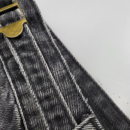 【中古品】【メンズ】 ASAPMODE エイサップモード WIDE DENIM PANTS ワイドデニムパンツ ボトムス 152-260218-as-21-izu サイズ：S カラー：ブラック 万代Net店