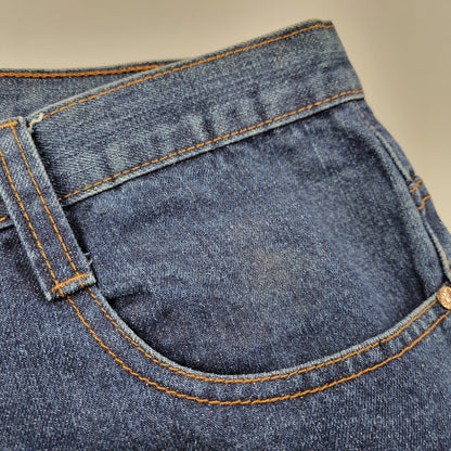 【中古品】【メンズ】 akademiks アカデミクス BUGGY DENIM PANTS バギーデニムパンツ ボトムス 157-260218-as-10-izu サイズ：34 カラー：インディゴ 万代Net店