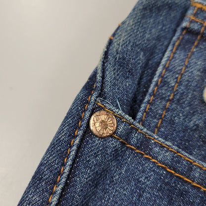 【中古品】【メンズ】 akademiks アカデミクス BUGGY DENIM PANTS バギーデニムパンツ ボトムス 157-260218-as-10-izu サイズ：34 カラー：インディゴ 万代Net店