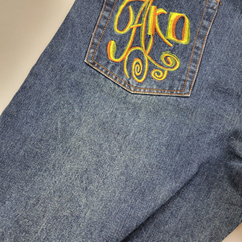 【中古品】【メンズ】 akademiks アカデミクス BUGGY DENIM PANTS バギーデニムパンツ ボトムス 157-260218-as-10-izu サイズ：34 カラー：インディゴ 万代Net店