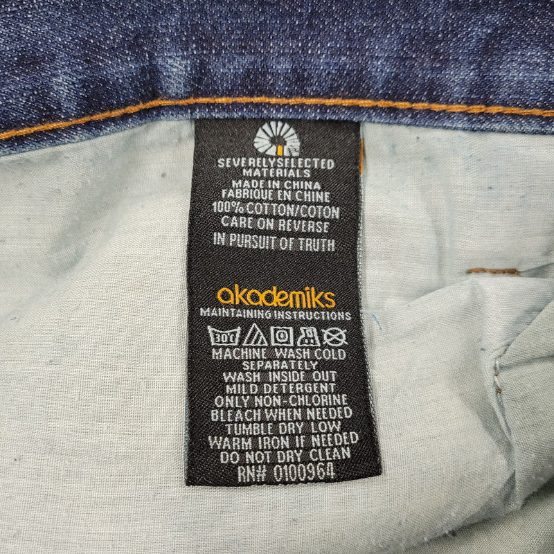 【中古品】【メンズ】 akademiks アカデミクス BUGGY DENIM PANTS バギーデニムパンツ ボトムス 157-260218-as-10-izu サイズ：34 カラー：インディゴ 万代Net店