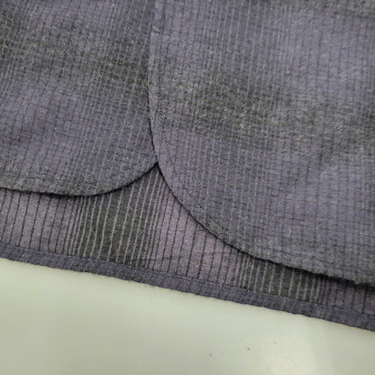【中古品】【メンズ】 COMOLI コモリ WOOL SILK WORK SHIRT ウール シルク ワーク シャツ トップス 140-260221-kh-05-izu サイズ：1 カラー：ネイビー×ブラック 万代Net店