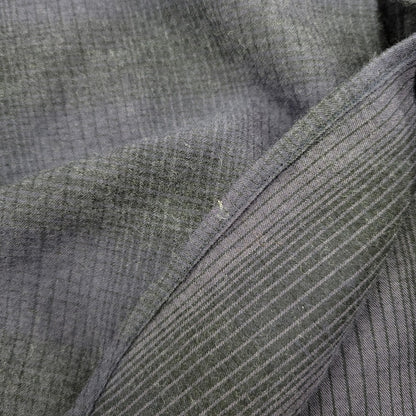 【中古品】【メンズ】 COMOLI コモリ WOOL SILK WORK SHIRT ウール シルク ワーク シャツ トップス 140-260221-kh-05-izu サイズ：1 カラー：ネイビー×ブラック 万代Net店