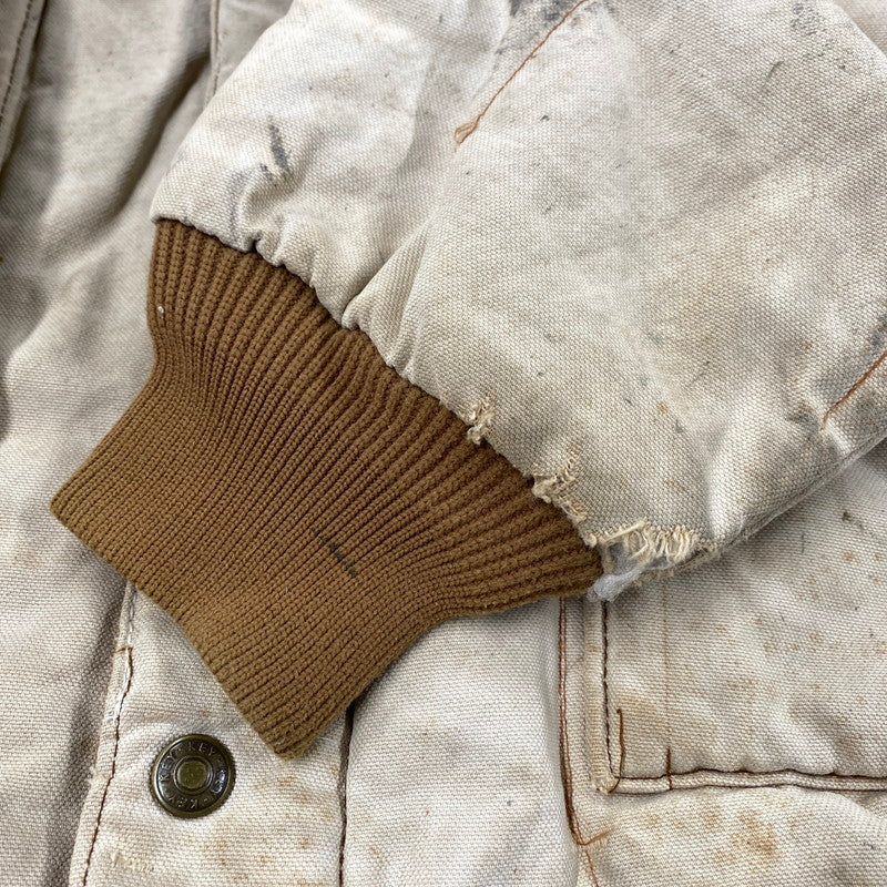 【現状渡し品】【メンズ】 ATOMIC GARAGE アトミックガレージ TALON ZIP CORDUROY COLLAR DUCK COVERALL JACKET タロンジップ コーデュロイ カラー ダック カバーオール ジャケット アウター 146-260312-kh-11-izu サイズ：L カラー：ベージュ 万代Net店
