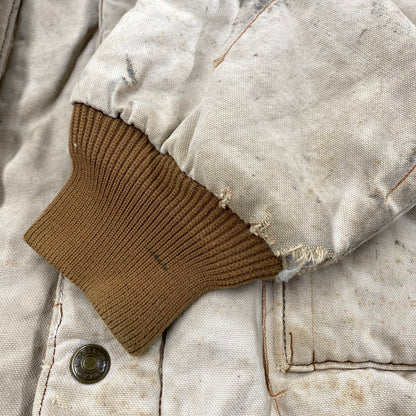 【現状渡し品】【メンズ】 ATOMIC GARAGE アトミックガレージ TALON ZIP CORDUROY COLLAR DUCK COVERALL JACKET タロンジップ コーデュロイ カラー ダック カバーオール ジャケット アウター 146-260312-kh-11-izu サイズ：L カラー：ベージュ 万代Net店