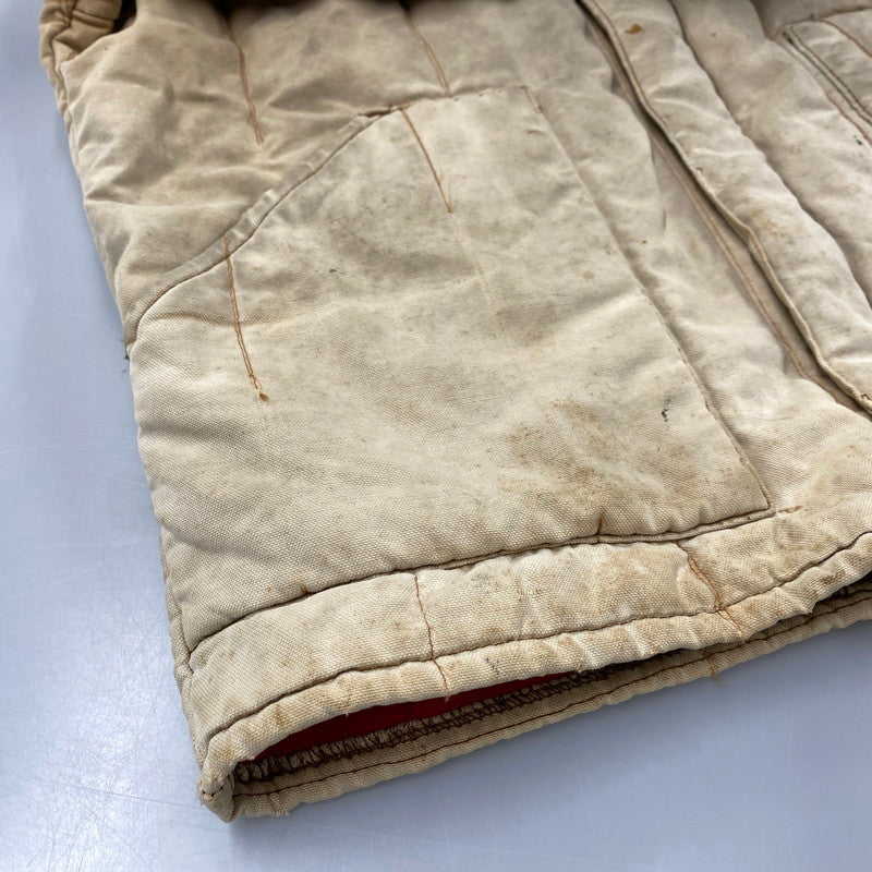【現状渡し品】【メンズ】 ATOMIC GARAGE アトミックガレージ TALON ZIP CORDUROY COLLAR DUCK COVERALL JACKET タロンジップ コーデュロイ カラー ダック カバーオール ジャケット アウター 146-260312-kh-11-izu サイズ：L カラー：ベージュ 万代Net店