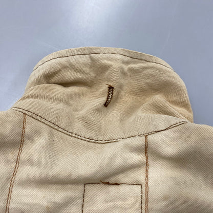 【現状渡し品】【メンズ】 ATOMIC GARAGE アトミックガレージ TALON ZIP CORDUROY COLLAR DUCK COVERALL JACKET タロンジップ コーデュロイ カラー ダック カバーオール ジャケット アウター 146-260312-kh-11-izu サイズ：L カラー：ベージュ 万代Net店