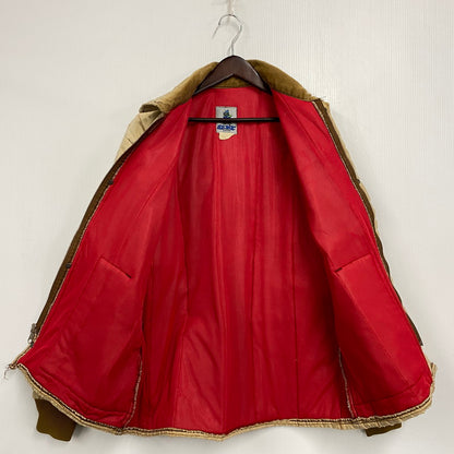 【現状渡し品】【メンズ】 ATOMIC GARAGE アトミックガレージ TALON ZIP CORDUROY COLLAR DUCK COVERALL JACKET タロンジップ コーデュロイ カラー ダック カバーオール ジャケット アウター 146-260312-kh-11-izu サイズ：L カラー：ベージュ 万代Net店