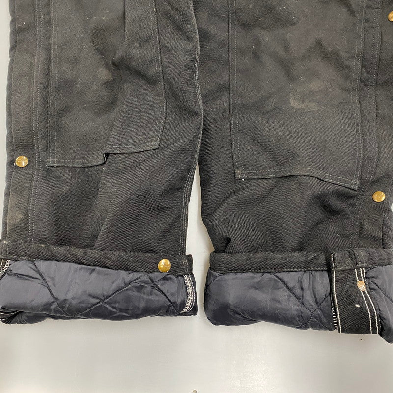 【現状渡し品】【メンズ】 R33 BLK 00’S メキシコ製 DOUBLE KNEE OVERALLS ダブルニー オーバーオール 157-260217-cs-10-izu サイズ：34×32 カラー：ブラック 万代Net店