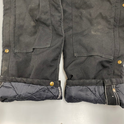 【現状渡し品】【メンズ】 R33 BLK 00’S メキシコ製 DOUBLE KNEE OVERALLS ダブルニー オーバーオール 157-260217-cs-10-izu サイズ：34×32 カラー：ブラック 万代Net店