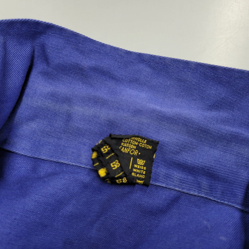 【現状渡し品】【メンズ】 USED EURO VINTAGE ユーロヴィンテージ WORK COAT ワークコート アウター 146-260218-as-19-izu サイズ：58 カラー：ブルー 万代Net店