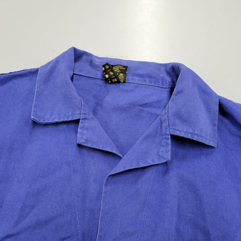 【現状渡し品】【メンズ】 USED EURO VINTAGE ユーロヴィンテージ WORK COAT ワークコート アウター 146-260218-as-19-izu サイズ：58 カラー：ブルー 万代Net店