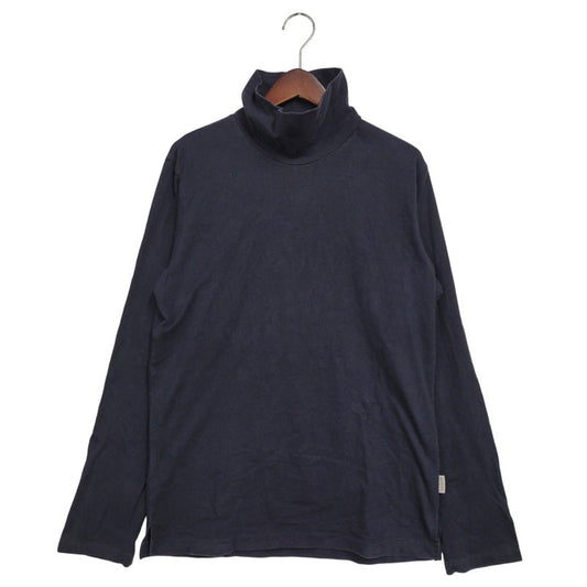 【中古品】【メンズ】 MOCK NECK L/S TEE モックネック ロングスリーブ Tシャツ 長袖 トップス 140-260218-as-07-izu サイズ：3 カラー：ネイビー 万代Net店